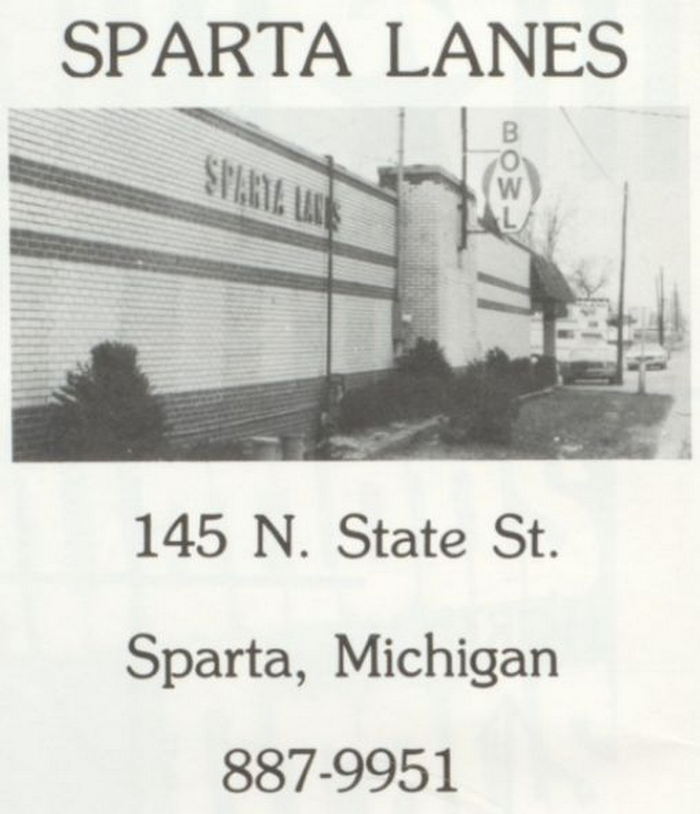 Sparta Lanes (Garden Patch Restaurant) - 1982 Sparta High School Yearbook Ad (newer photo)